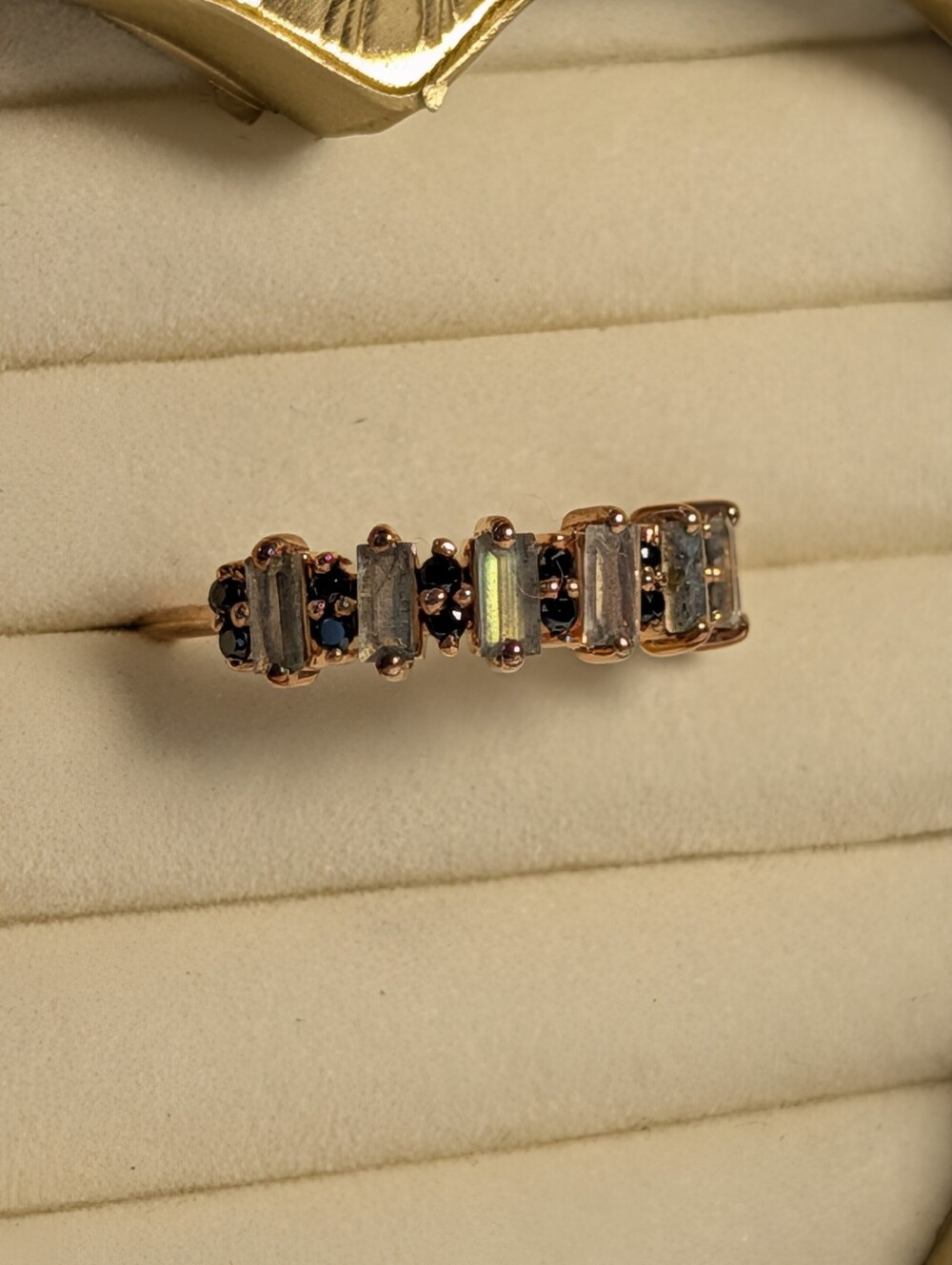 Jewelry Archives - Rose Gold, Labradorite, and Spinel Women's Ring - Picture 2 of 6